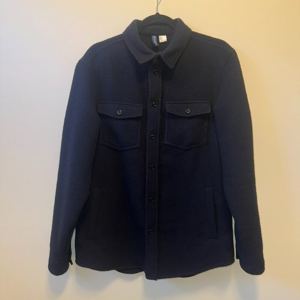 Navy Blue Shirt Jacket